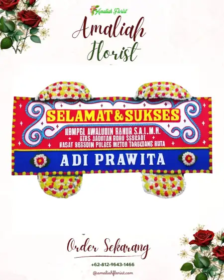 Papan Bunga Ucapan Selamat Kunir Lor